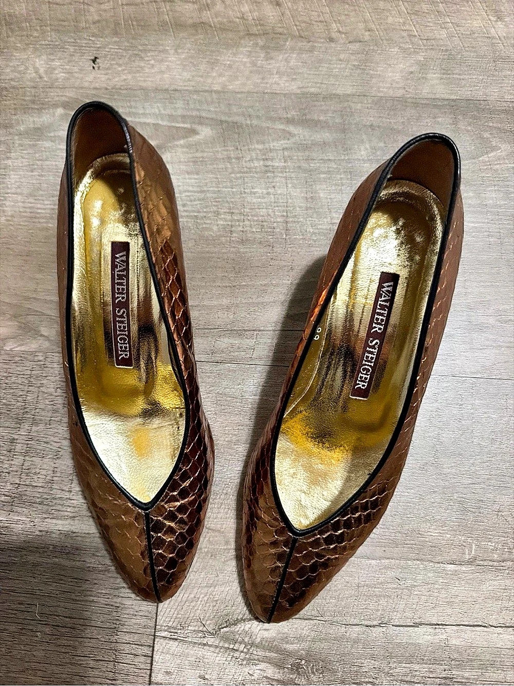 Walter Steiger Pointed Toe Heels in Brown EU 37